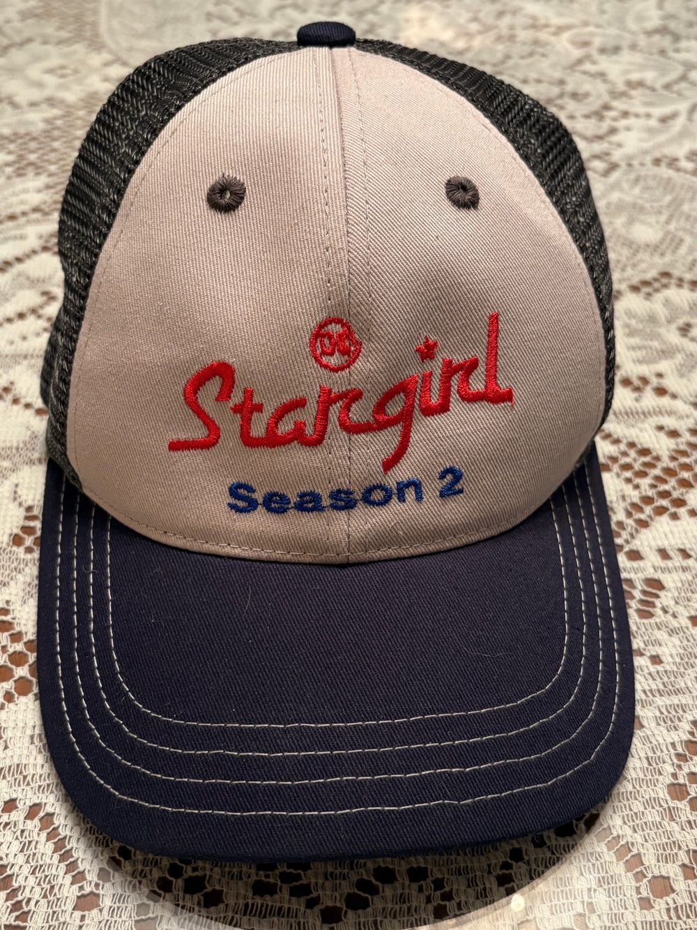 Rare Stargirl Season 2 Crew Hat Embroidered Snapback Trucker Cap DC CW TV Series